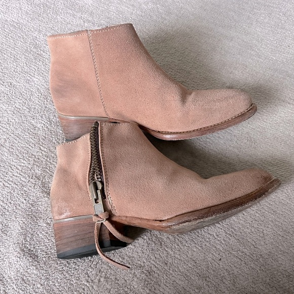 Freebird Onyx Blush Suede Size 6 Good Condition Western Festival Boho Horse Girl - Picture 1 of 10